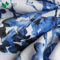 100% Rayon poplin reactive print fabric for dress garment