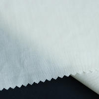 White poplin Polyester cotton woven fabric